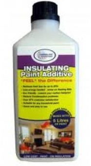 When added to 5 L of emulsion paint reduces home heat loss and mould