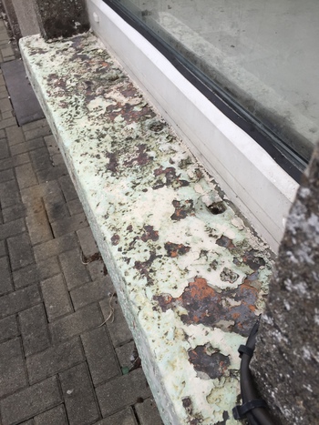 Paint Flaking Off Window Sill, 